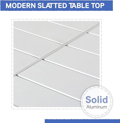 Soleil Jardin Aluminum Patio Extendable Dining Table, Adjustable Indoor Outdoor - Image 6