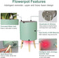 Planter Pot with Metal Craft Legs, 7.8 Inch