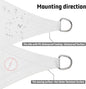 Rectangle Waterproof Sun Shade Sail Canopy UV Block for Outdoor, 7'x12'
