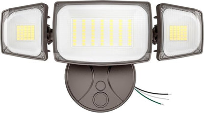 Olafus 80W Flood Lights Outdoor, Switch Controlled 8000LM LED Security Lights, IP65 Waterproof Outside Floodlights, 6500K Exterior Flood Light Fixture Wired for House Yard Porch Eave Brown