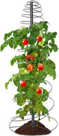 Spiral Trellis for Climbing Plants Outdoor, 45 Inch Tall Heavy Duty Metal Garden Tower, Decorative Plant Support with Anti-Tip Stake,Rustproof for Clematis Pole Beans Cucumber Berry Vines Pots,1 Pack