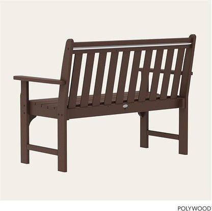 POLYWOOD GNB48MA Vineyard 48" Bench, Mahogany