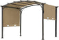 85''x 208'' Universal Doubleton Steel Pergola Replacement Cover for Pergola L-PG080PST, (Khaki)