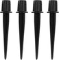 Litoexpe 4 Pack Metal Solar Lights Stake, Replacement Spike Ground Stake for Garden Lights Outdoor Enthusiasts