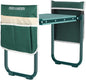 FEED GARDEN Garden Kneeler and Seat, Upgraded Foldable Gardening Stool with 10.23" Wide Kneeling Pad, Heavy Duty Gardening Bench Chair with 2 Tool Pouches, Gardening Gifts for Seniors Mom Women Men