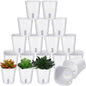 20 Pcs 3 Inch Self Watering Pots Self Watering Planters for Indoor Planters Plastic Garden Flower Pots with Level Indicator Vents for Herbs