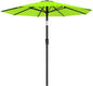 AreShark 9 FT Patio Umbrella for Outdoor, Outdoor Umbrella with Push Button Tilt and Crank, Outdoor Patio Umbrellas with 8 Sturdy Ribs for Market, Garden, Deck, Backyard, Pool (Apple Green)