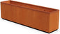Plantercraft Large Rectangular Planters for Outdoor Plants | Extra Large 84x18x24 Corten Steel Planter Box for Patios and Gardens | Heavy Duty Metal Planter