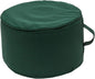 QILLOWAY Indoor/Outdoor Inflatable Stool,Round Ottoman,All Weather Foot Rest for Camping or Home,Mallard/Forest Green