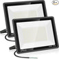 200W LED Flood Light 2 Pack, 22500lm Super Bright Security Lights, IP66 Waterproof Outdoor Flood Light, 5000K Daylight White Floodlight for Yard, Garden,Basketball Court, Arena