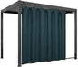 Easy-Going Linen Look Outdoor Curtains Waterproof Windproof Porch Curtains, Soft Thicken Outdoor Privacy Curtains for Patio, Gazebo, Grommet Top and Tab Bottom Drape, 1 Panel, 110x96 inch, Teal