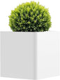 Large Metal Outdoor Planter Box 24" W x 24" D x 24" H, Cube Planters for Outdoor Plants, Large Square Flower Pot for Patio, Deck, Garden, Yard