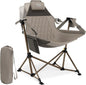 TIMBER RIDGE Hammock Camping Chair, Oversized Swinging Chair for Outdoor Lawn, Backyard and Patio, Supports 400lbs, Tan
