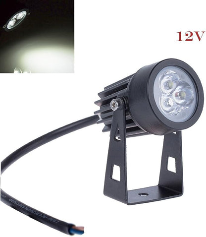 LemonBest® Outdoor LED Landscape Up Down Light Spotlight Low Voltage 12V for Yard Step Lawn Lighting (Cool White)