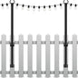 2 Pack String Light Poles,5Ft Light Poles for Outside String Lights,Outdoor Lights Pole with Fork,Metal Poles Stand for Patio Deck Backyard