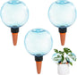3pcs Large Plant Self Watering Globes, 17.5 oz Plastic Water Bulbs Top Fill, Plant Watering Devices System Slow Release Terracotta, Water Spikes Stakes for Indoor(3pack)
