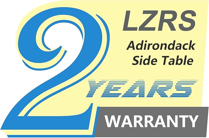 LZRS Adirondack Square Outdoor Side Table for Patio, Pool Composite Patio Table,HDPE End Tables for Backyard,Pool, Indoor Companion, Easy Maintenance & Weather Resistant(Weathered Wood)