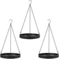 Plant Hanger Indoor Outdoor, Hanging Planter Baskets for Outdoor Indoor Plants, Hanging Plant Holder Plant Shelf Metal Window Plant Hanger, 3 Pack