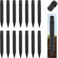 15 Pcs 8.25 Inch ABS Plastic Ground Spikes for Solar Torch Lights, Black Replacement Stakes for Garden Pathway Markers