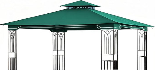 SCOCANOPY Replacement Gazebo Canopy for 10 x 12 Regency II Patio Gazebo Model L-GZ798PST,A101004104,A101004105,(Forest Green)