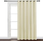 NICETOWN Outdoor Blind for Patio Waterproof, Rustproof Grommet Room Darkening Light Blocking Privacy Protect Weighted Outdoor Curtain for Pavilion/Room Divider, 1 Panel, W84 x L84, Beige