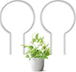 2 Pack Round Plant Trellis for Potted Plants Indoor Outdoor, Acrylic Small Trellis for Climbing Plants, Plant Support for Hoya Pothos Vine Ivy Monstera Flower Philodendrons Dischidia