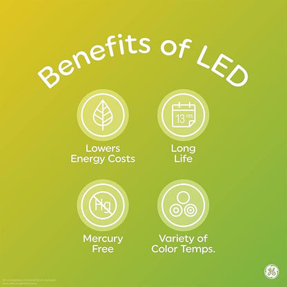 GE LED+ Motion Sensor LED Light Bulbs, 12W, Outdoor Security Lights, Daylight, A21 (2 Pack)