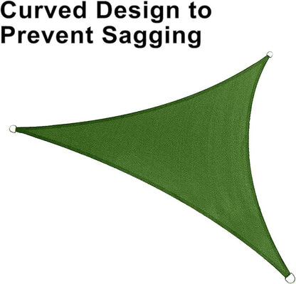 LOVE STORY Custom Size 7'x10'x12.2' Piquant Green Sun Shade Sail Right Triangle Sunhsade Fabric Awning Canopy for Patio Backyard Carport Pergola (Customized)
