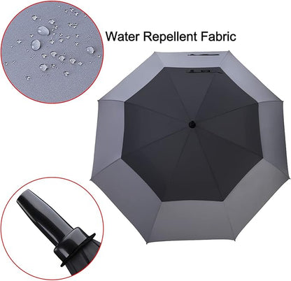 G4Free 47/54/62/68/72 Inch Automatic Open Golf Umbrella Oversize Extra Large Double Canopy Vented Windproof Waterproof Stick Umbrellas