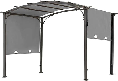 85''x 208'' Universal Doubleton Steel Pergola Replacement Cover for Pergola L-PG080PST, (Gray)