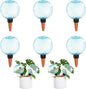 6pcs Large Plant Self Watering Globes, 17.5 oz Plastic Water Bulbs Top Fill, Plant Watering Devices System Slow Release Terracotta, Water Spikes Stakes for Indoor(6pack)