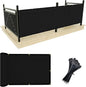 UPGRADE Privacy Screen 3' x 10' Fence Commercial Shade Cover with Brass Grommets Heavy Duty Perfect for Outdoor Back Yard, Black, Customizable