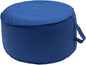 QILLOWAY Indoor/Outdoor Inflatable Stool,Round Ottoman,All Weather Foot Rest for Camping or Home,Royal Blue/Classic Blue