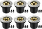 JESLED Outdoor Landscape Lights, 6W LED In Ground Well Lights, 12V 24V 3000K Warm White, IP67 Waterproof Low Voltage Landscaping Spotlight for Driveway Deck Step Yard Fence Garden Pathway (6 Pack)