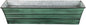 Achla Designs Galvanized Window Flower Box Planter-Green-Small (22" L x 6" W x 5" H)
