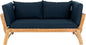 Safavieh PAT6745A Outdoor Collection Tandra Grey Modern Contemporary Daybed Day Bed