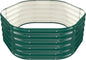 Hexagon Raised Garden Bed, 48 Inch Diagonal & 16.5 Inch Tall, Galvanized Steel Planter Box with Wave-Shaped Metal Panels for Outdoor Flower,Tree,Herb & Vegetable Garden (Dark green, 4FT X 1.5FT)