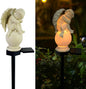 Solar Garden Angel Lights, Waterproof Outdoor Garden Angels Statue Decorations Angels Solar Lights for Cemetery Gravesite Grave Outside Yard Patio Lawn Porch (Sleeping Angel)