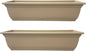 The HC Companies 24 Inch Mojave Window Planter Box with Drainage Holes, Lightweight UV-Resistant Plastic Outdoor Planters, 2-Pack Flower Box for Garden & Home Decor, Sandstone