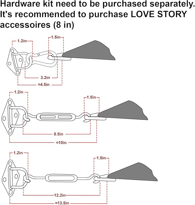 LOVE STORY Custom Size 16'x24' Graphite Grey Sun Shade Sail Rectangle UV Block Canopy Patio Sail Sunshades Fabric for Outdoor Garden Carport (We Make Custom Size)