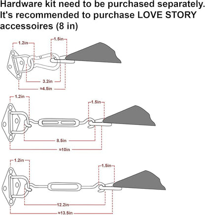 LOVE STORY Custom Size 16'x24' Graphite Grey Sun Shade Sail Rectangle UV Block Canopy Patio Sail Sunshades Fabric for Outdoor Garden Carport (We Make Custom Size)