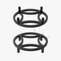 Zhongma 2 Pack 11.8" Fully Assembled Sturdy Potted Plant Stand Flower Pot Holder Heavy Duty Construction, Low Plant Stand for Home Indoor and Outdoor, Sturdy plant riser and saucer without Installation Required