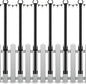6 Pack String Light Poles,5Ft Light Poles for Outside String Lights,Outdoor Lights Pole with Fork,Metal Poles Stand for Patio Deck Backyard