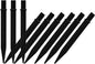 9 Pack Solar Light Stakes Replacement (Fit for Pole Inner Diameter 0.83 inch), Flickering Flame ABS Reinforced Ground Spikes, Candy Cane Spikes for Outdoor Christmas Landscape Garden Deco