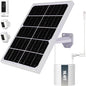Solar Panel for Security Camera 2 in 1 Port 10W Ring Camera Solar Charger Compatible with Ring Spotlight & Stick Up Outdoor Cam Battery, IP65 Waterproof &16.4ft Long Cable with USB-C/DC Ports