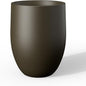 Kante Tall Concrete Planter, 21.7-Inch Height Dark Brown Large Indoor Outdoor Plant Pot with Drainage Hole for Patio Garden Home, Modern Decor for Flowers and Tree