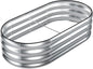 SnugNiture Galvanized Raised Garden Bed, 4x2x1ft Oval Metal Planter Box for Planting Outdoor Plants Vegetables