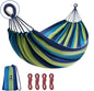 Camping Hammock Comfortable Fabric Hammocks with Tree Straps for Travel Patio Garden, Hanging Sturdy Indoor/Outdoor Hammock Up to 660lbs Portable Hammocks with Travel Bag