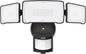 LEPOWER LED Motion Sensor Security Lights, 3 Head Motion Detected, 38W, 4200LM, Waterproof IP65, 5500K, Full Metal for Outdoor, Garage, Porch, Yard (Black)