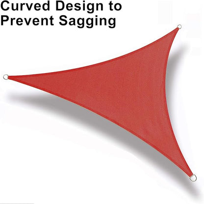 LOVE STORY Custom Size 10'x18'x20.6' Terra Red Sun Shade Sail Right Triangle Sunshade Fabric Awning Canopy for Patio Backyard Carport Pergola (Customized)